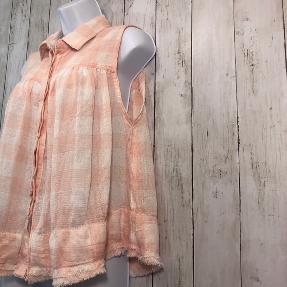 Free People Hey There Sunrise Button Down Top XS/S - Picture 3 of 8